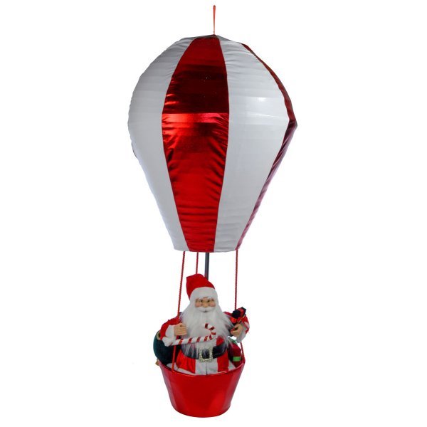 Χριστουγεννιάτικο Αερόστατο Οροφής Κόκκινο (150cm)